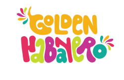 Golden Habanero Logo (the words "golden" in yellow text and "habanero" in alternating red, light green, purple, and blue colors)