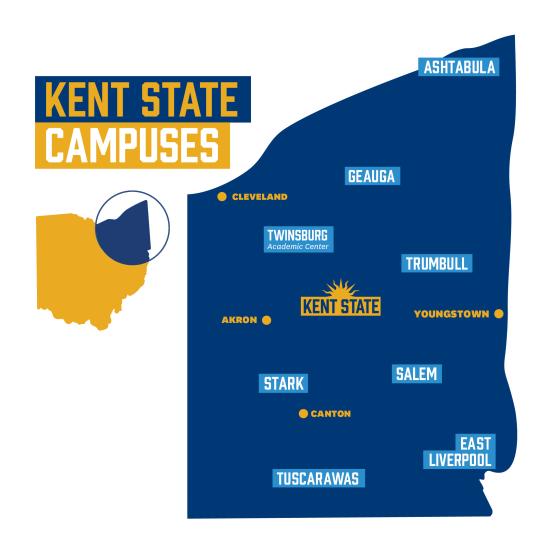 Regional Campus Locations Map 25-26
