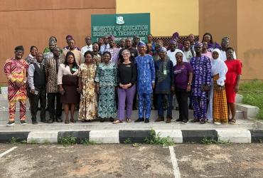 Amanda Johnson, director of the Gerald H. Read Center for International and Intercultural Education recently spent a week in Nigeria, helping to train teachers.