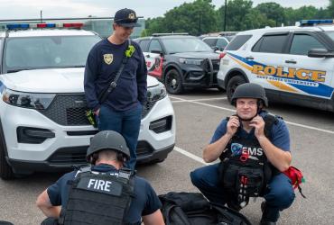 Kent State Police 2024 police prepare for training