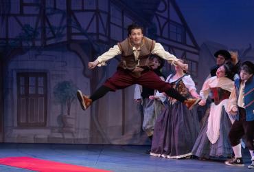 Scene from "Something Rotten."