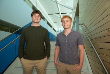 Twin brothers Will and Ray Maynard from Green, Ohio, will end their freshman year as seniors.