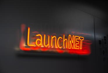 launchnet neon sign