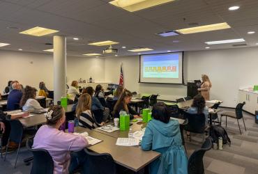 A.I.D. train the trainer sessions teach participants how to offer help to those who are having mental health issues.