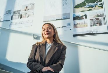 Kent State senior architecture major Georgia Coulter studied abroad with professional architect Frank Barkow