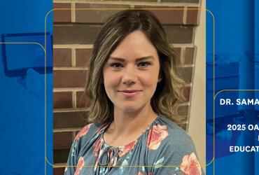 Dr. Samantha Bonaduce, Elsevier Educator of the Year Award recipient