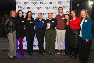 Kent State PRSA ROCKS Award-winning students, faculty and advisors.