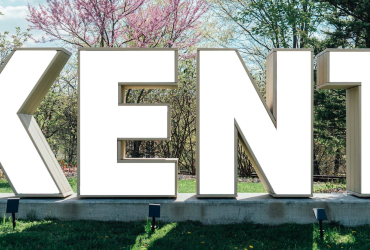 A rendering of the KENT Sign with the letters blank.