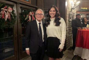 Taylor with Ohio Governor Mike DeWine