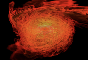 Neutron star merger (Simulated Image Courtesy NASA Goddard)