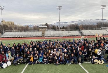 Marching Golden Flashes group photo