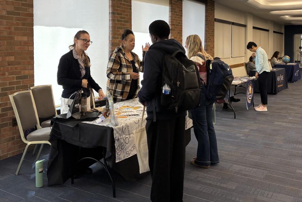 Students chat with community organizations at the International Student Resource Fair 2026