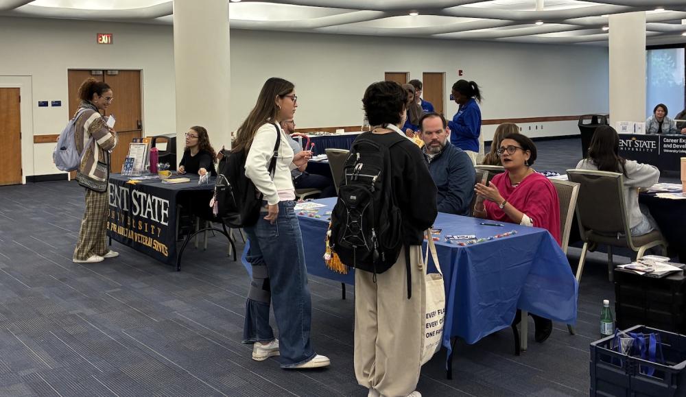 Students chat with campus organizations at the 2026 International Student Resource Fair