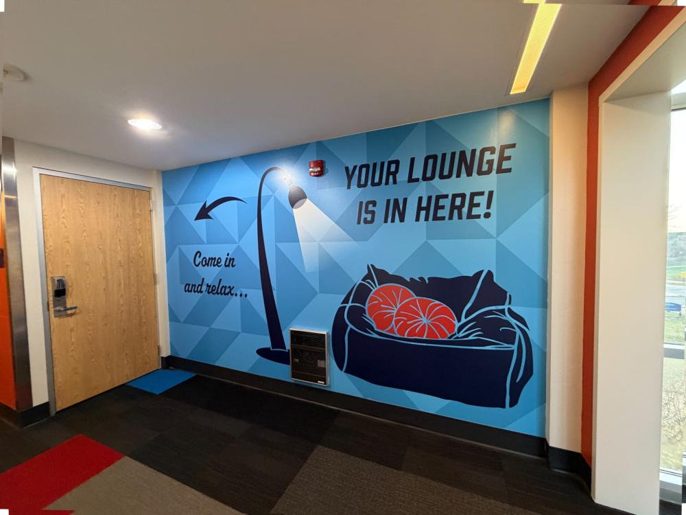 Luana Johnson Residence Hall graphics