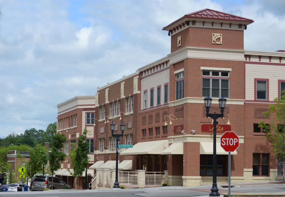 The city of Kent downtown.