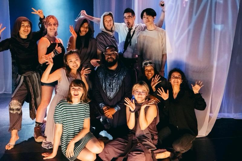 Mackenzie Butler on the job as an intern with the Yokohama Theater Group.