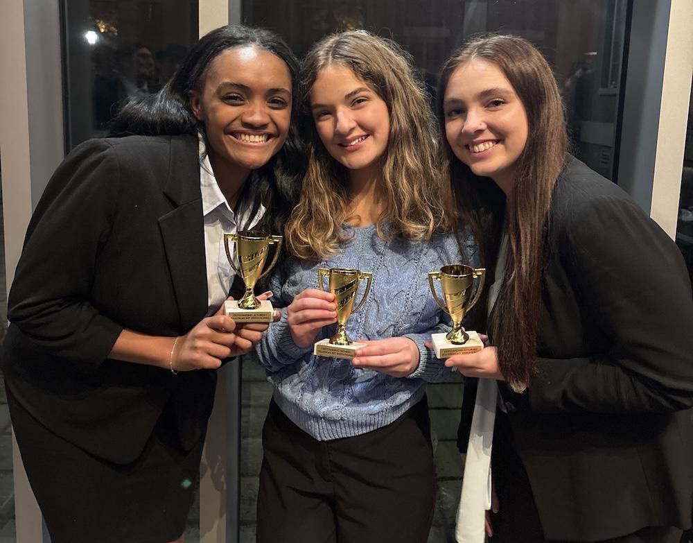 (Left to right)_ Aricka Spaulding, Lillian Bradshaw, Taylor Pierce.