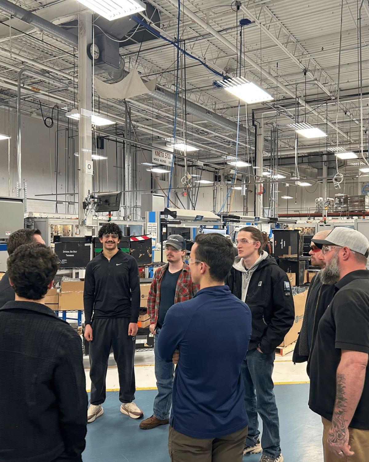 Engineering students visiting Rockwell Automation.