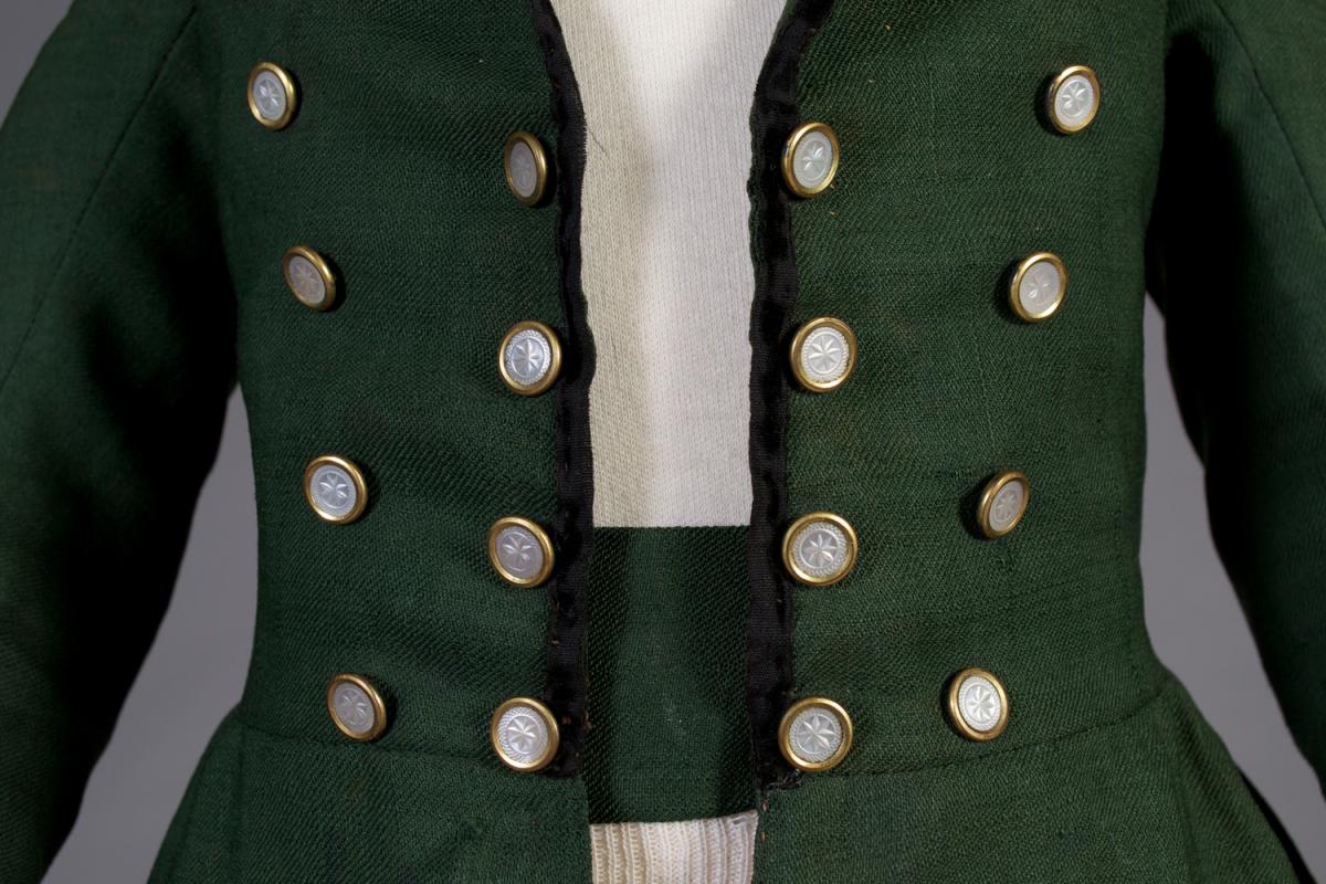 KSU Museum, Green Coat with Silver Buttons