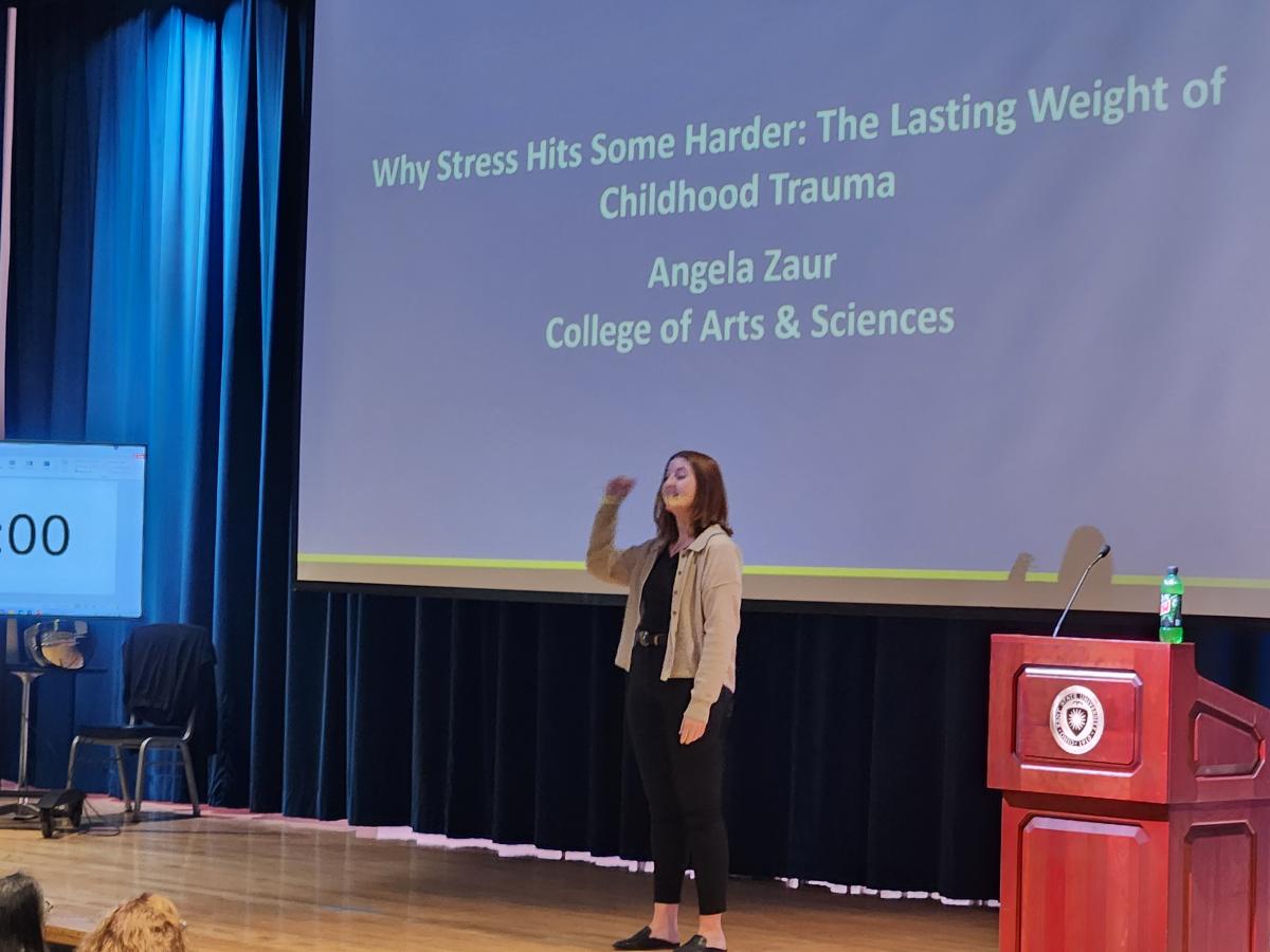 Angela Zaur Three-Minute Thesis Competition