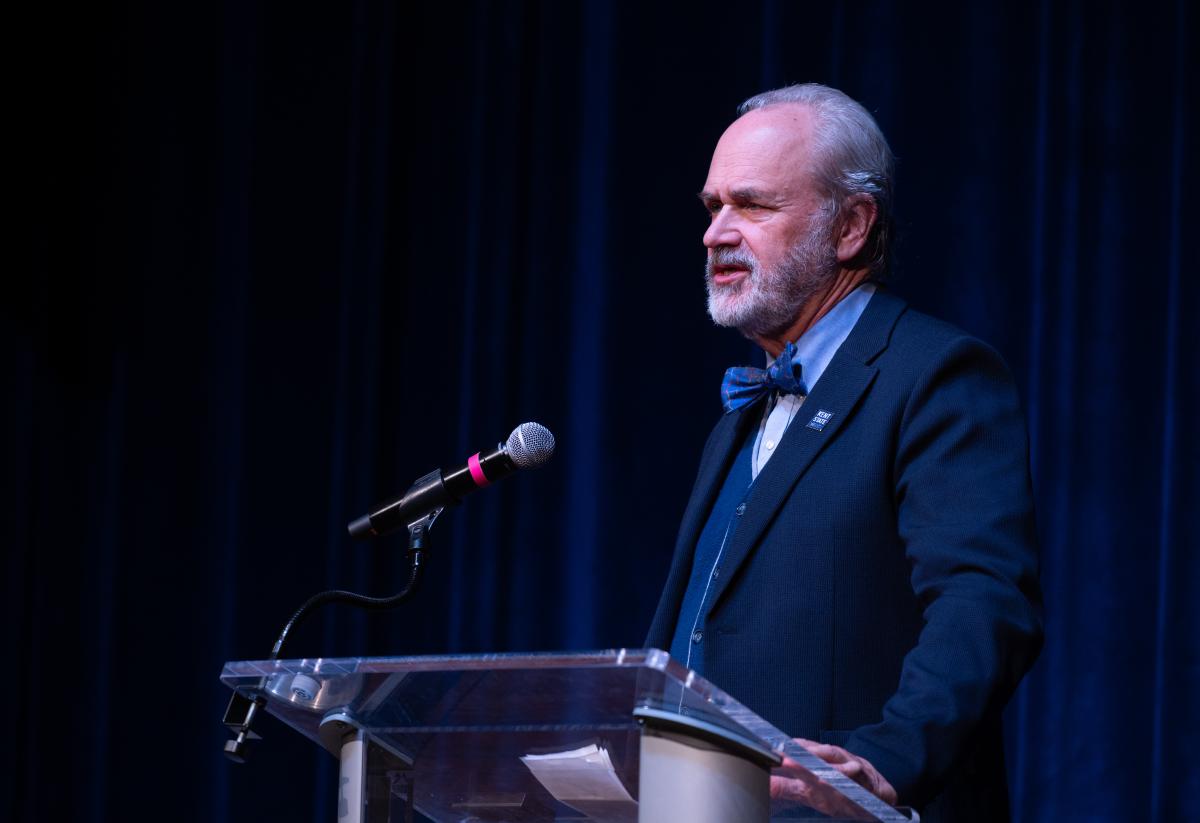 Kent State President Todd Diacon speaks at the 2025 Bowman Breakfast. Kent State President Todd Diacon speaks at the 2025 Bowman Breakfast.