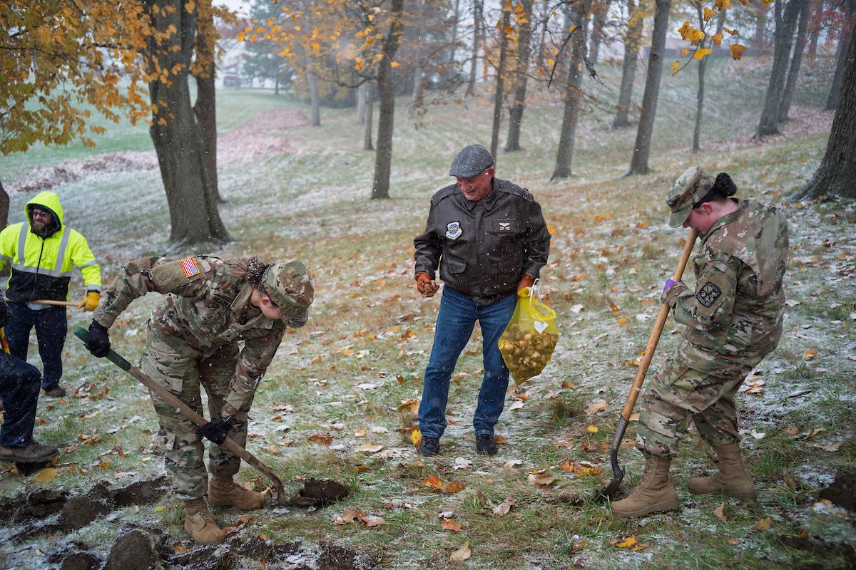 Daffodil Hill planting Veterans Day 2025