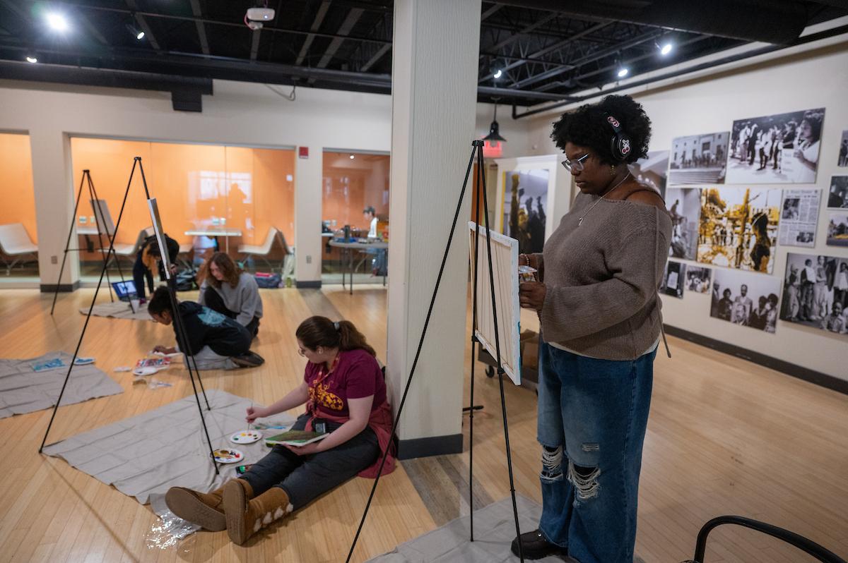 Bob Ross Paint Night.