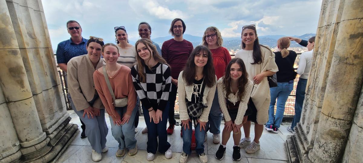 Tours of historic Olympic sites in Greece were part of the spring break course.