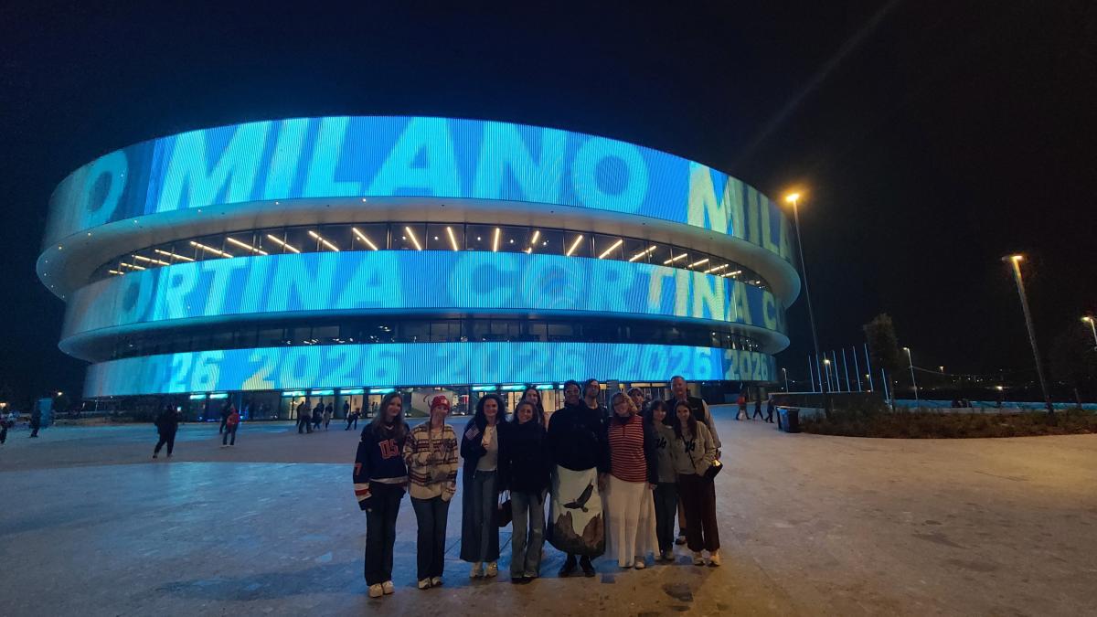 Students from a variety of majors took part in the Business of the Olympics, a for-credit spring break trip to Italy and Greece.