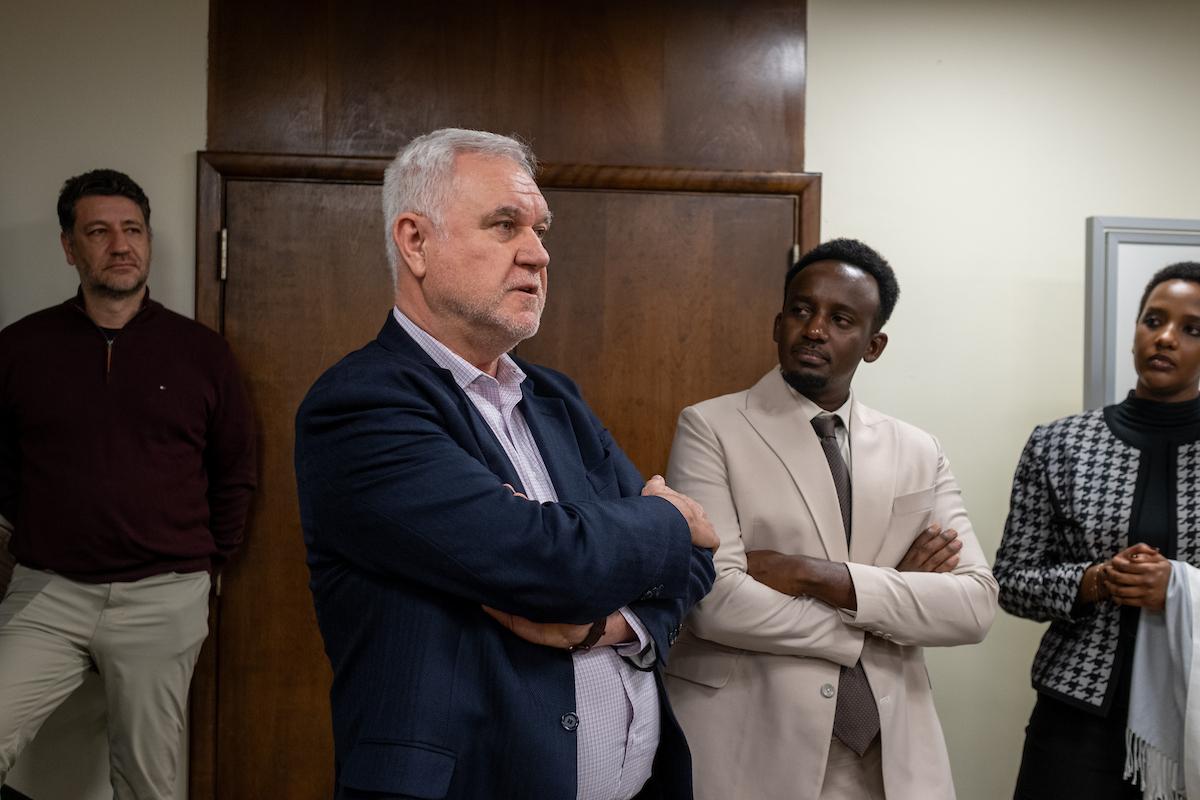 Visit from Rwandan Minister of Health.