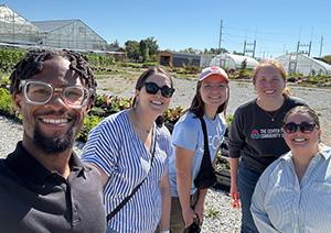 Grace Powers during a summer internship experience