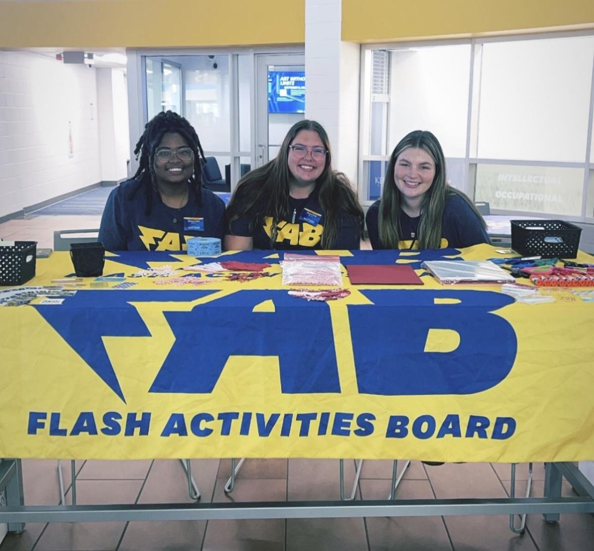 Table for Flashes Activities Board (FAB).