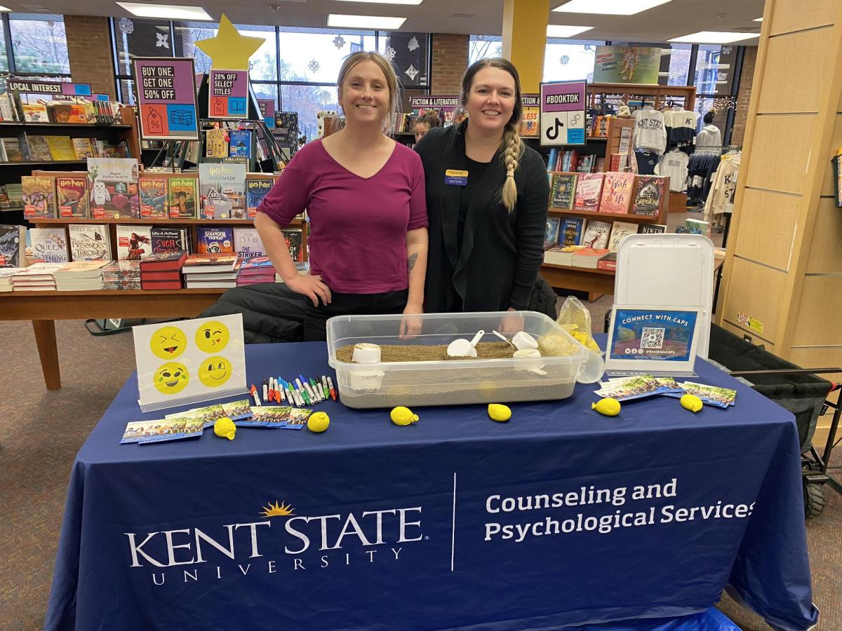 A Counseling and Psychological Services table display with staff.