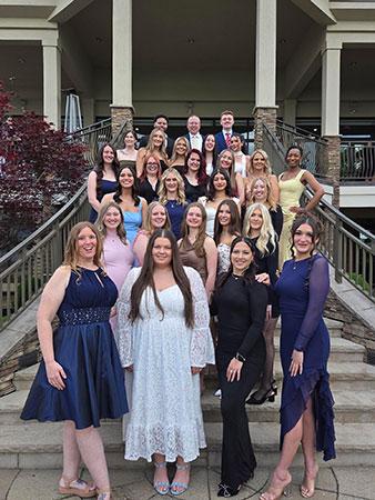 ADN graduates gathered before their pinning ceremony.