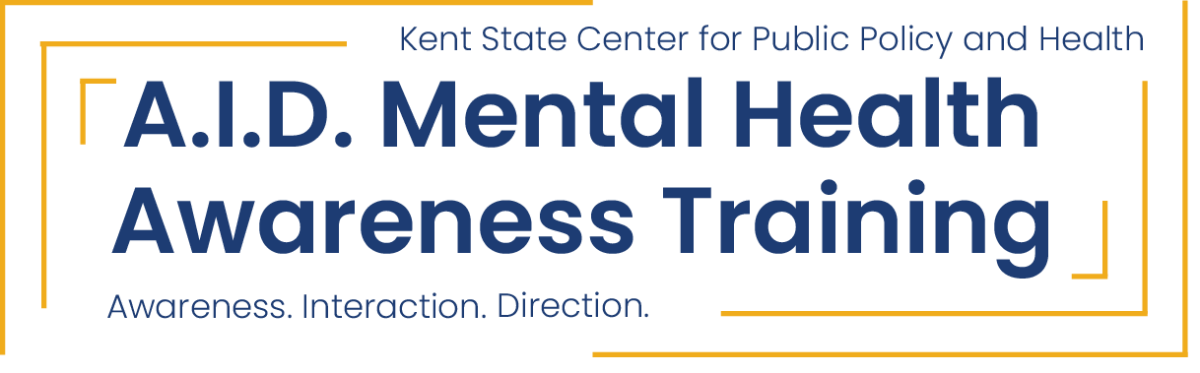A.I.D. train the trainer sessions teach participants how to offer help to those who are having mental health issues.