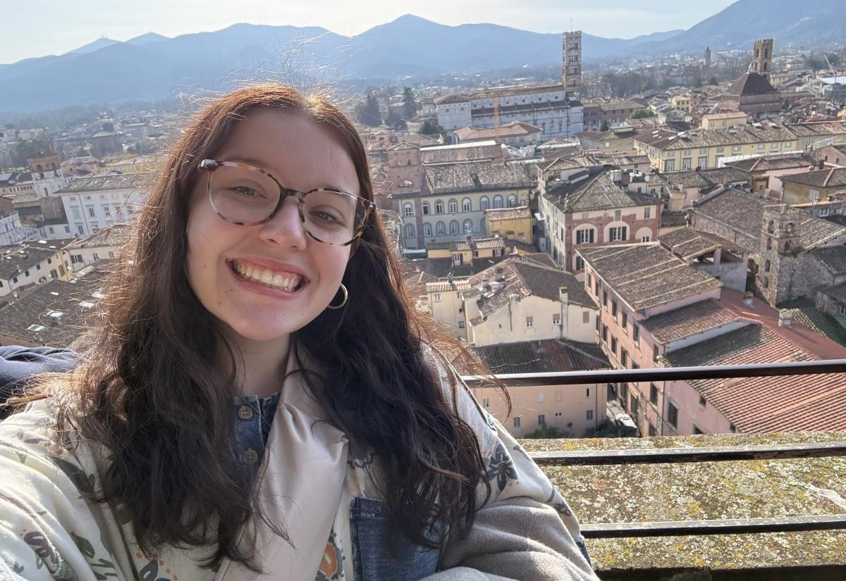 Alex Newnes studied abroad in Florence, Italy