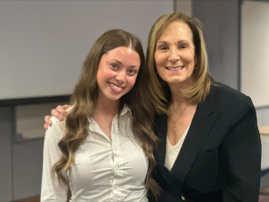 Ashley Costic and professor Lisa Waite