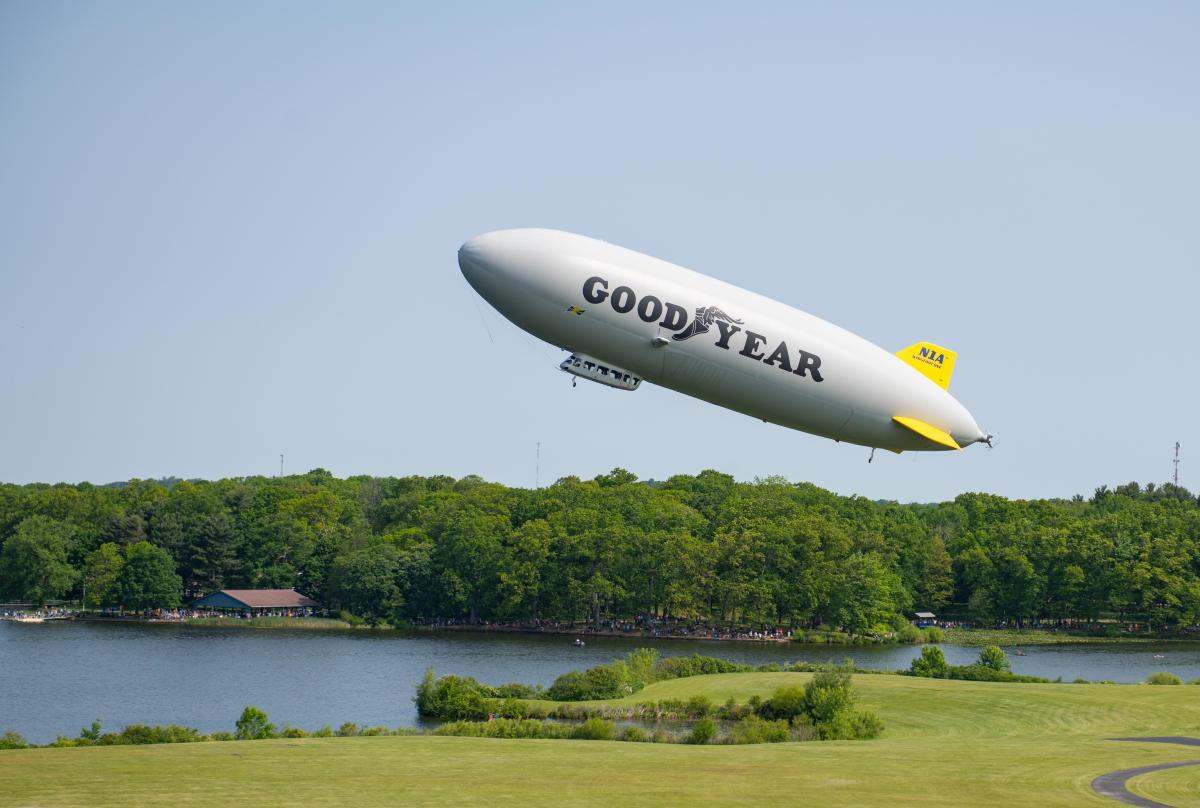 Retro Goodyear Blimp