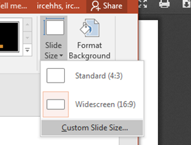 Poster size and layout options
