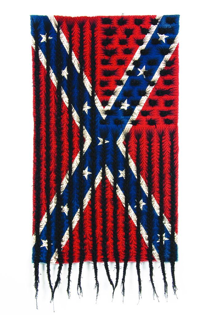 Clark Black Hair Flag