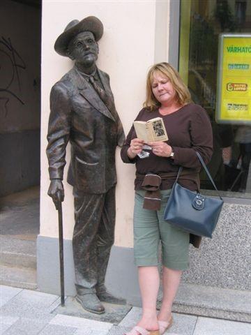 Image of Professor Claire A. Culleton reading a book