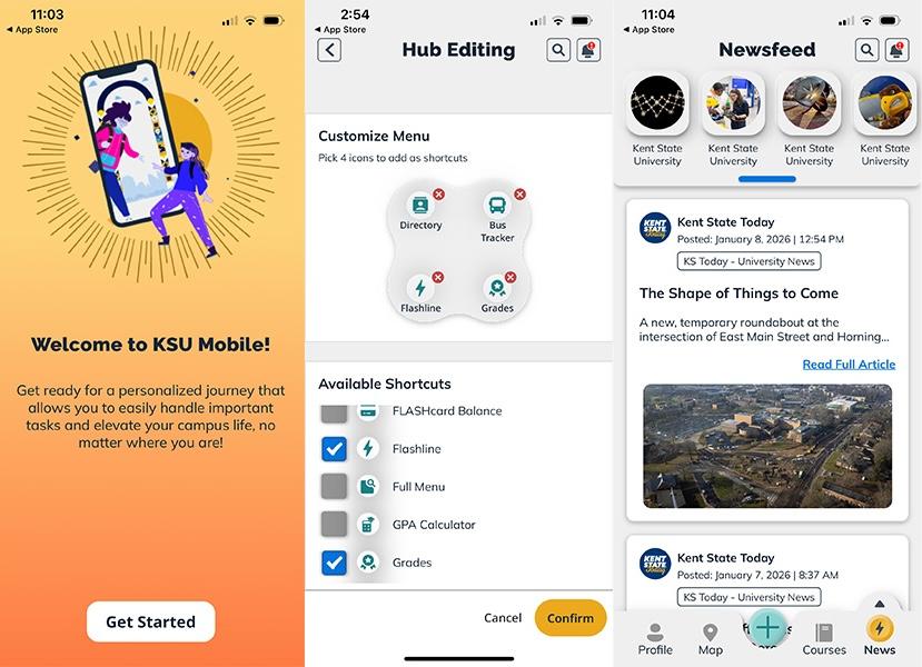 KSUMobile customization screens
