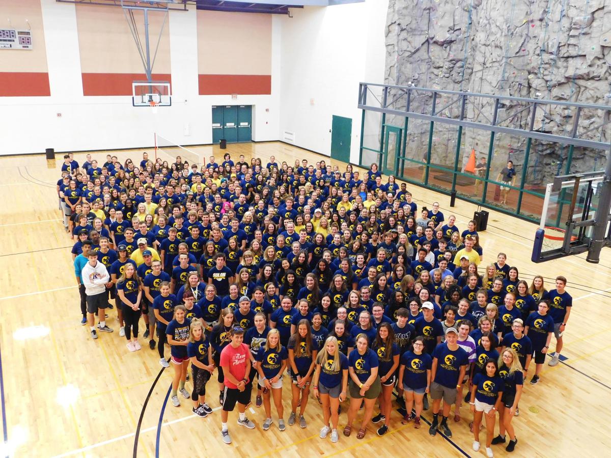 students at the rec