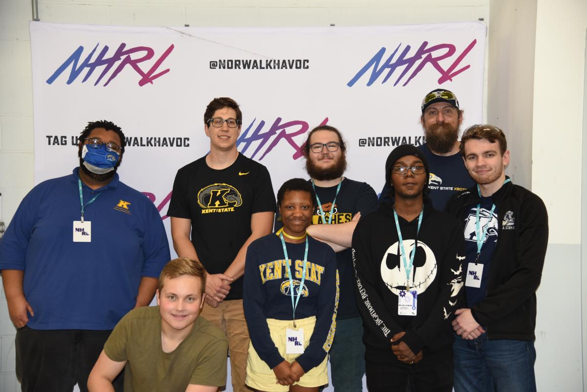 Delonte Goodman with the KSU Combat Robotics Club