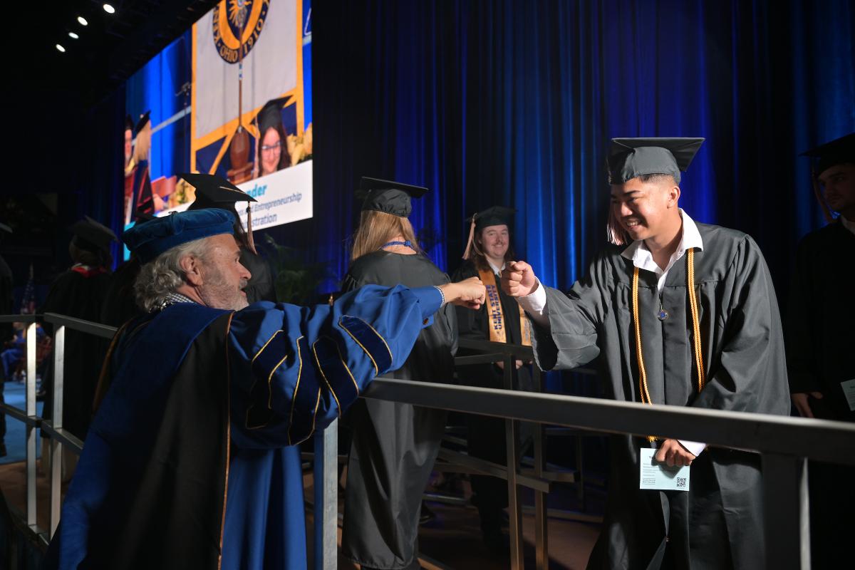Kent State President Todd Diacon at Commencement, December 2025