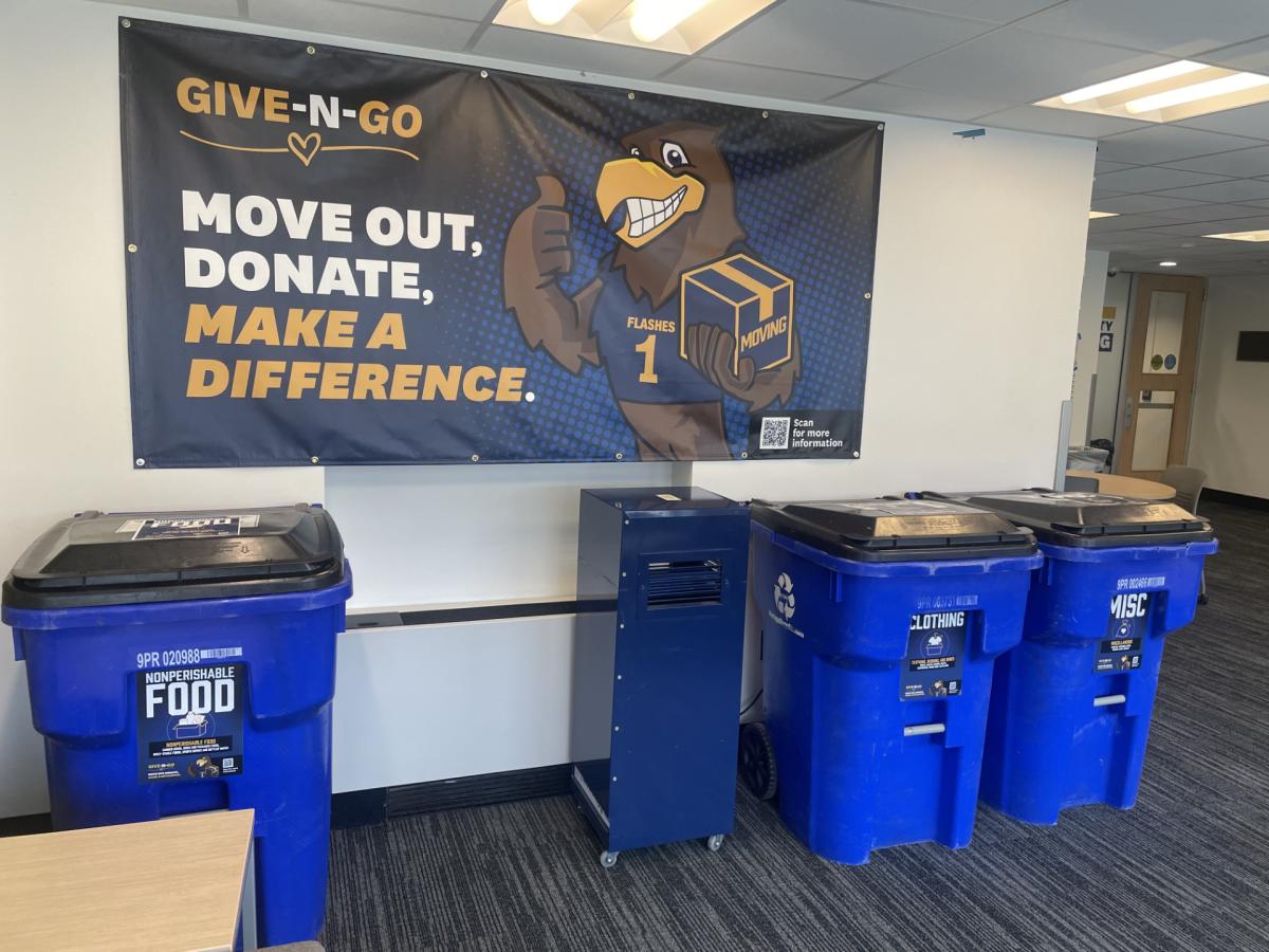 Give N Go bins in lobby