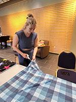 Haley Hazelbaker working on her project. Haley Hazelbaker working on her project.