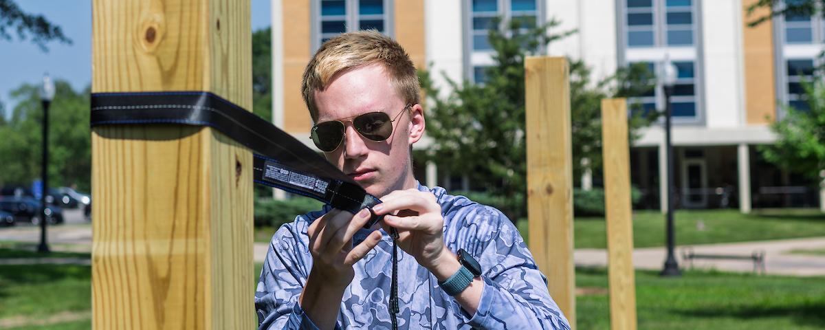 Grant Hyne developed Hammock Hangout on 麻豆视频最新最全's campus as an Eagle Scout project. Grant Hyne developed Hammock Hangout on 麻豆视频最新最全's campus as an Eagle Scout project.