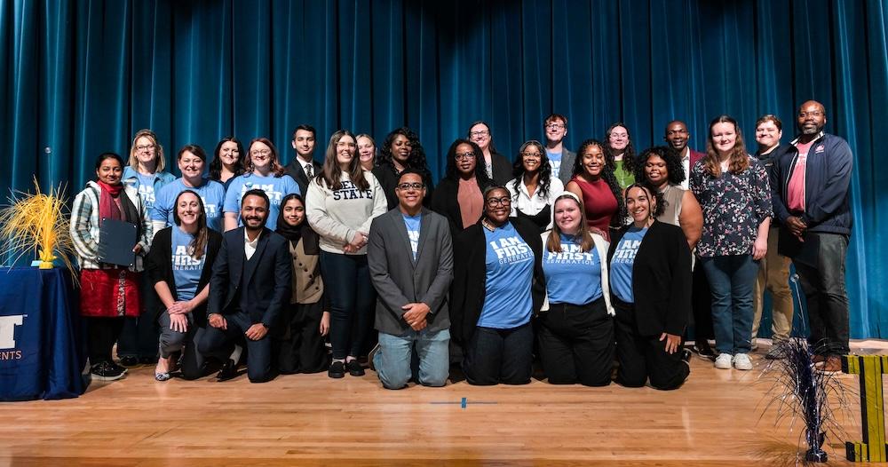 I am first celebration group photo