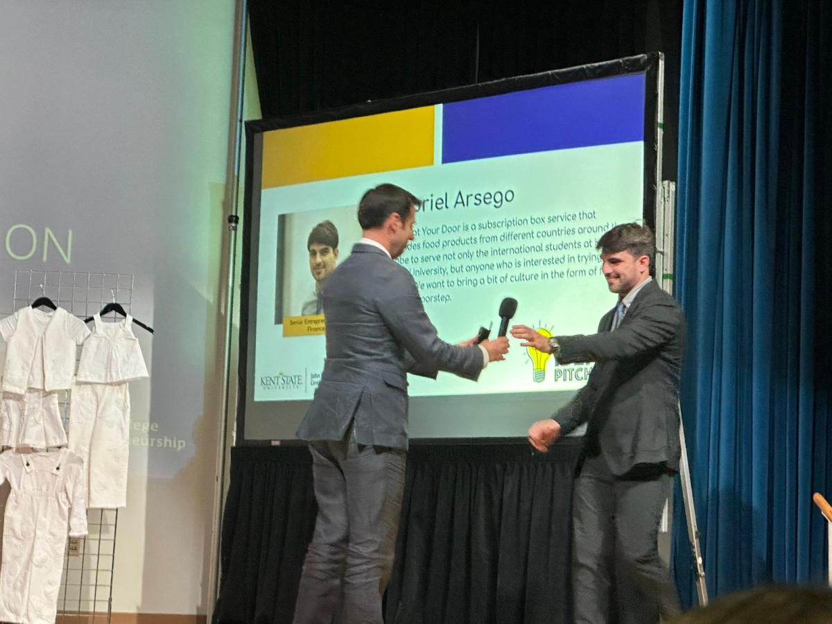 Gabriel presenting